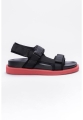 Sandale din material textil cu velcro Ching