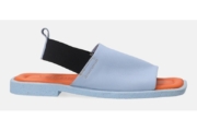 Sandale din piele cu design colorblock