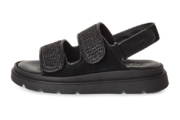 Sandale flatform cu garnituri de piele