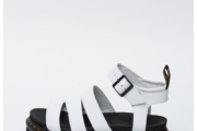 Sandale flatform de piele Blaire