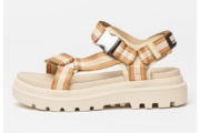 Sandale flatform din material textil