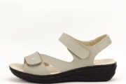 Sandale gri din piele naturala Sara 129 3060