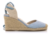 Sandale tip espadrile cu barete infasurabile la nivelul gleznei Louisa